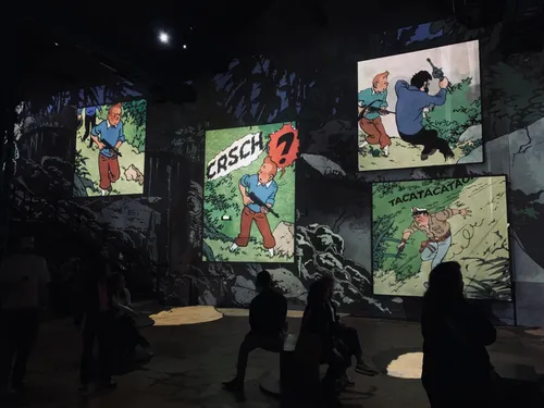 Tintin s'invite à l'Atelier des Lumières pour une expérience inédite