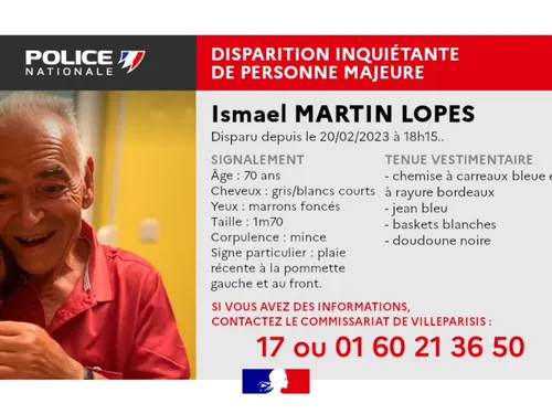 La police nationale lance un appel à témoins pour retrouver Ismael,...
