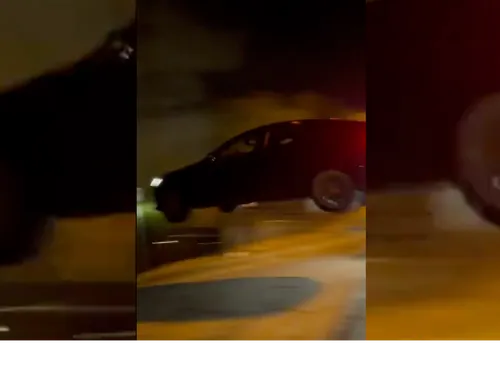 Il crashe sa Tesla de location en essayant de la faire voler (VIDEO)