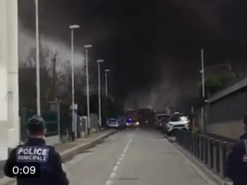 Un incendie en cours à Bobigny