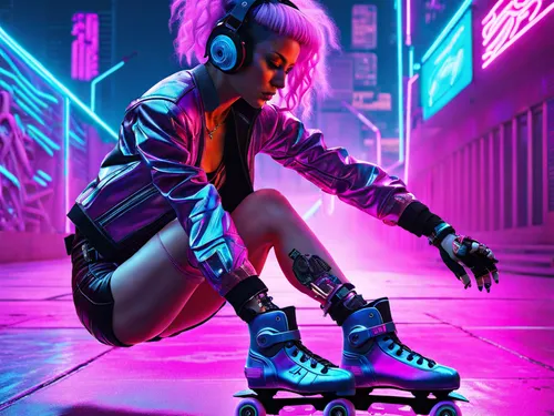 Roller Clubbing à la Cité Fertile : une soirée  à patins à Pantin