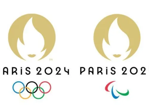 Les porte-drapeaux des Jeux Olympiques et Paralympiques de Paris...