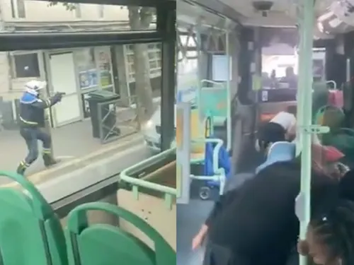 Scène de panique après des coups de feu tirés en pleine rue à...