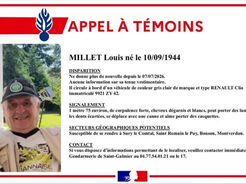 Loire : La gendarmerie lance un appel à témoins paprès la...