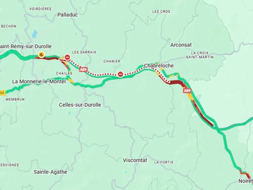 L'accident fait un mort et un blessé grave, l'A89 coupée dans les 2...
