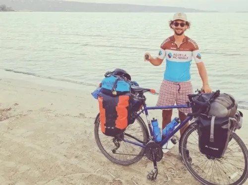 Un Rémois sillonne l'Europe à vélo