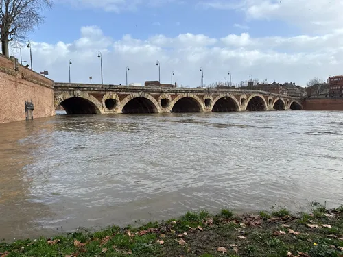 Tempête Nils : la Garonne déborde et dépasse les 3 mètres