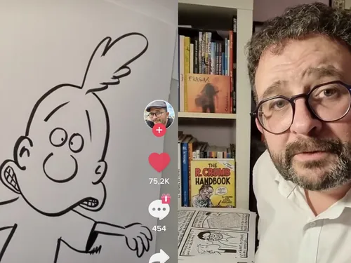 Le succès d'un dessinateur châlonnais sur TikTok 