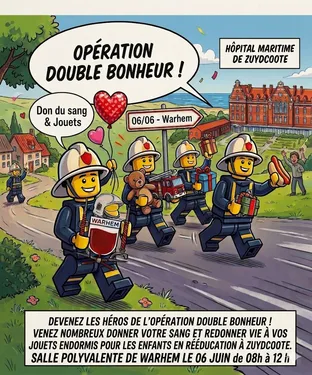 OPERATION DOUBLE BOHNEUR - DON DU SANG & COLLECTE DE JEUX / JOUETS...