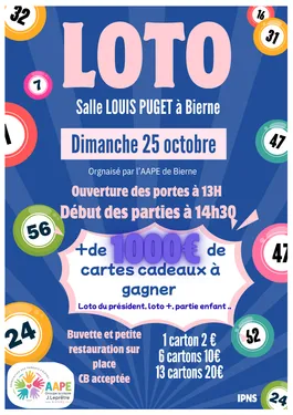 Loto de l’aape de Bierne 