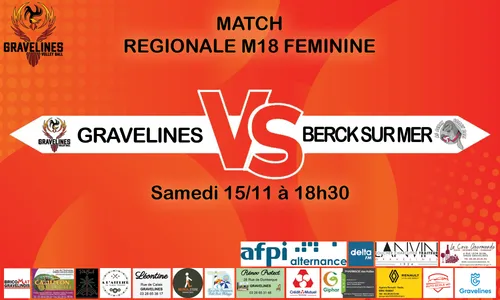 Match Volley Ball Régionale M18 Féminine