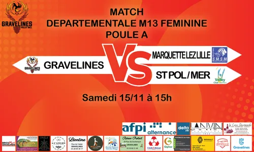 Match Volley Ball Départementale M13 Féminine - Poule A