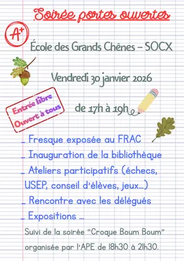 Portes ouvertes de l'école de Socx