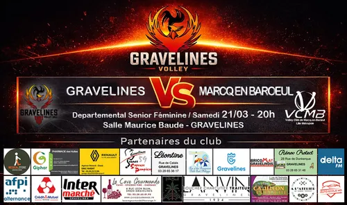 Match Senior Féminine – Gravelines Volley Ball