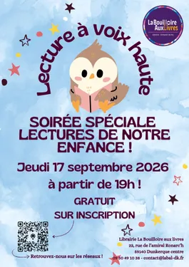 SOIRÉE LECTURE À VOIX HAUTE - SPÉCIALE LECTURES DE NOTRE ENFANCE
