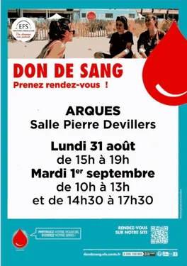 collecte don de sang Arques