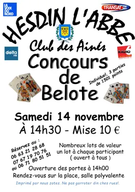 Concours de belote.