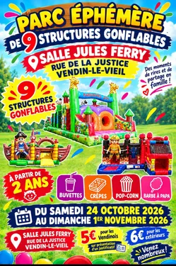 Parc ephemere structures gonflables 