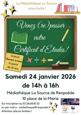 Passez votre Certificat d'études !