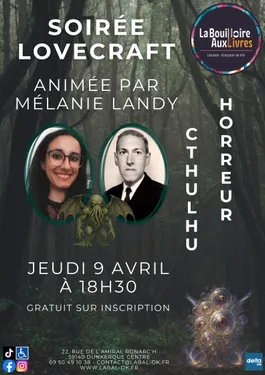 SOIRÉE LOVECRAFT AVEC MÉLANIE LANDY