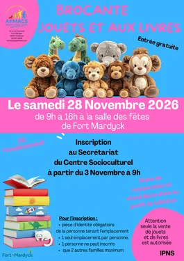 BROCANTE AUX JOUETS ET AUX LIVRES