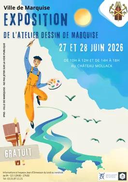 Exposition de l'atelier dessin de Marquise
