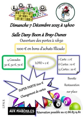 Loto des Gais Lurons Bray-Dunes