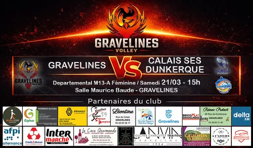 Match M13 Féminine – Gravelines Volley Ball