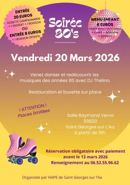 Soirée année 80 