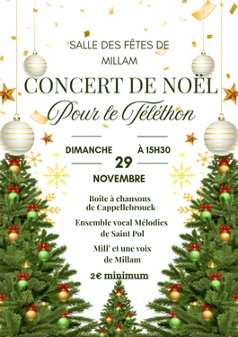 concert de chorales de Noël en faveur du téléthon