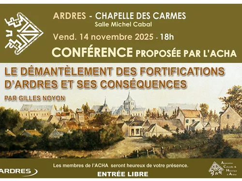 Ardres : Conférence ce vendredi 14 novembre à 18:00