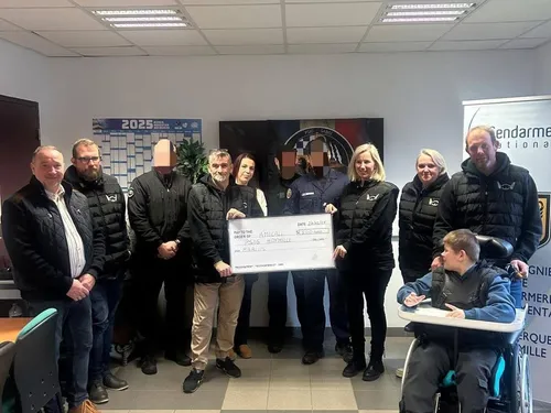 Hoymille : les gendarmes mobilisés pour soutenir le petit Marius...