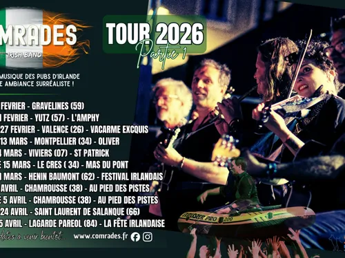 Gravelines : Le Comrades Irish Band en concert samedi