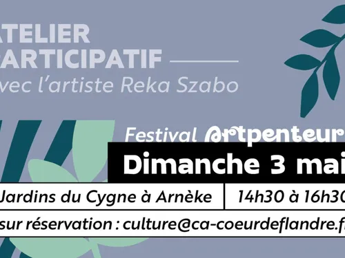 Arnèke : Atelier participatif dimanche après-midi aux Jardins du Cygne