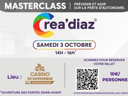 Dunkerque : Atelier Créa'Diaz au Casino samedi 3 octobre