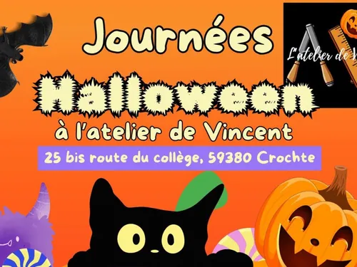 Crochte : Halloween à l'Atelier de Vincent du 29 au 31 octobre