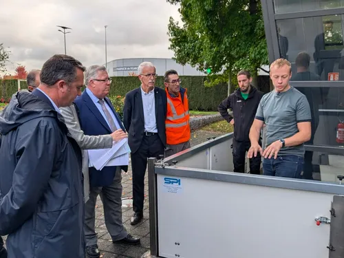 Arques : les batardeaux anti-inondation testés à la salle Balavoine