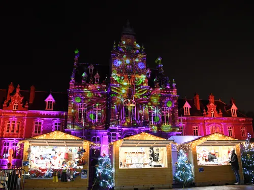 Arques : retour du mapping lors des festivités de Noël