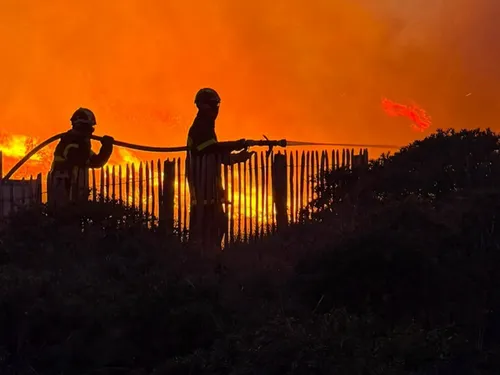 Incendies entre Dannes et Neufchâtel-Hardelot : des flammes...