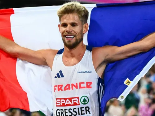 Athlétisme : Jimmy Gressier pour la première fois sur la "boîte"...
