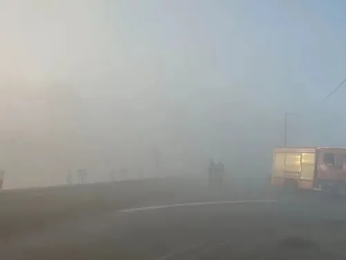 Encore de la fumée sur les routes de Sainte-Marie-Kerque ce...