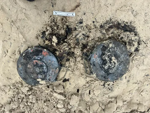 Un obus découvert sur la plage de Dunkerque