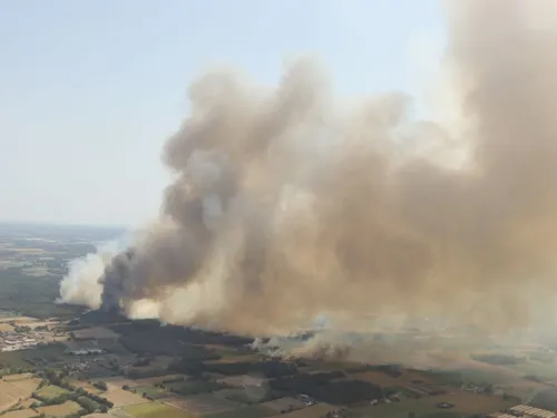 En Maine-et-Loire, le feu qui a ravagé 170 hectares à Vivy est fixé