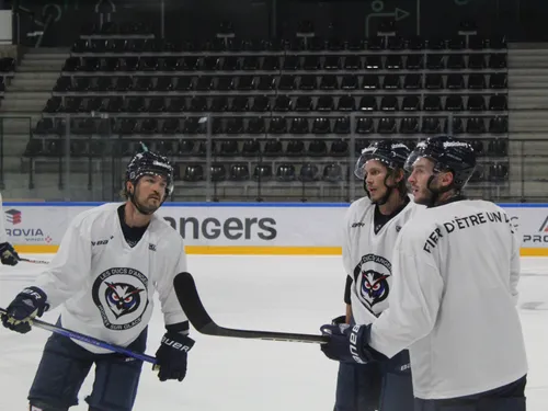 EN IMAGES. Les Ducs d'Angers ont retrouvé le glaçon de l'IceParc