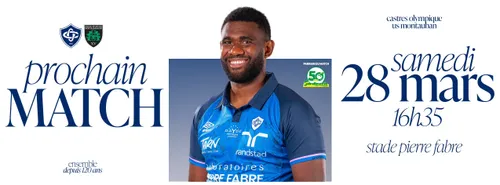 RUGBY: le Castres Olympique reçoit l'US Montauban pour la 20e...