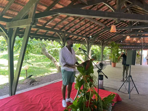 Olivier Dubois de retour en Martinique pour fêter sa libération 