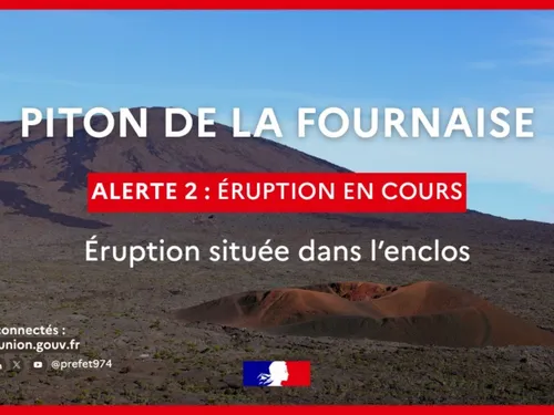 Volcan : le Piton de la Fournaise entre en éruption pour la...