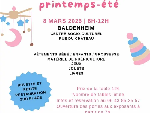 Bourse puériculture printemps été à Baldenheim