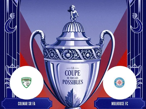 Match SR Colmar vs FC Mulhouse - Coupe de France - 5e tour