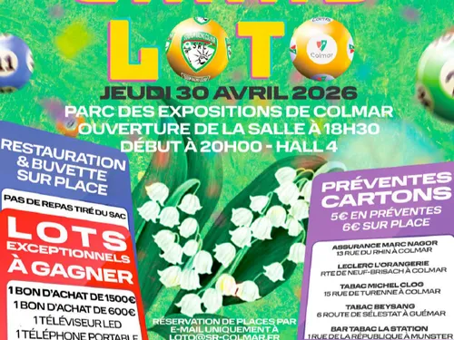 Grand Loto organisé par le SR Colmar à Colmar